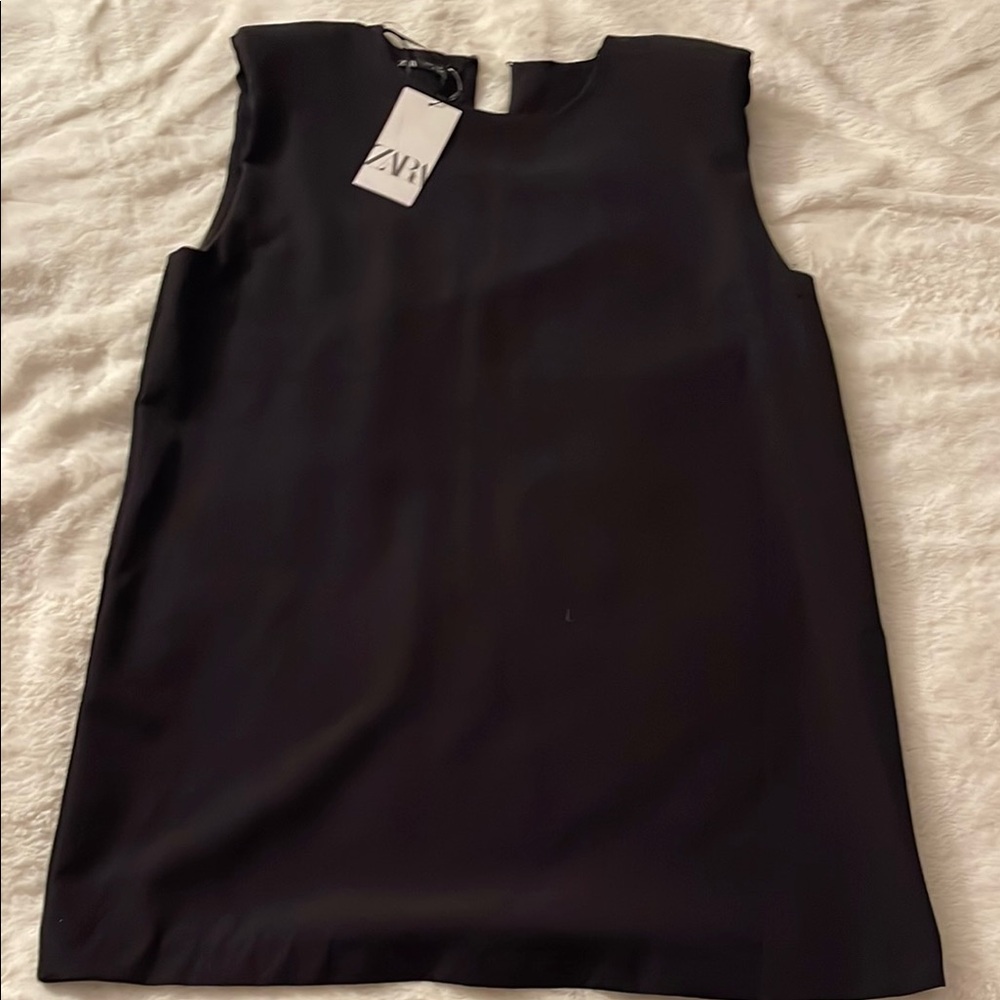 Zara Black Sleeveless Top